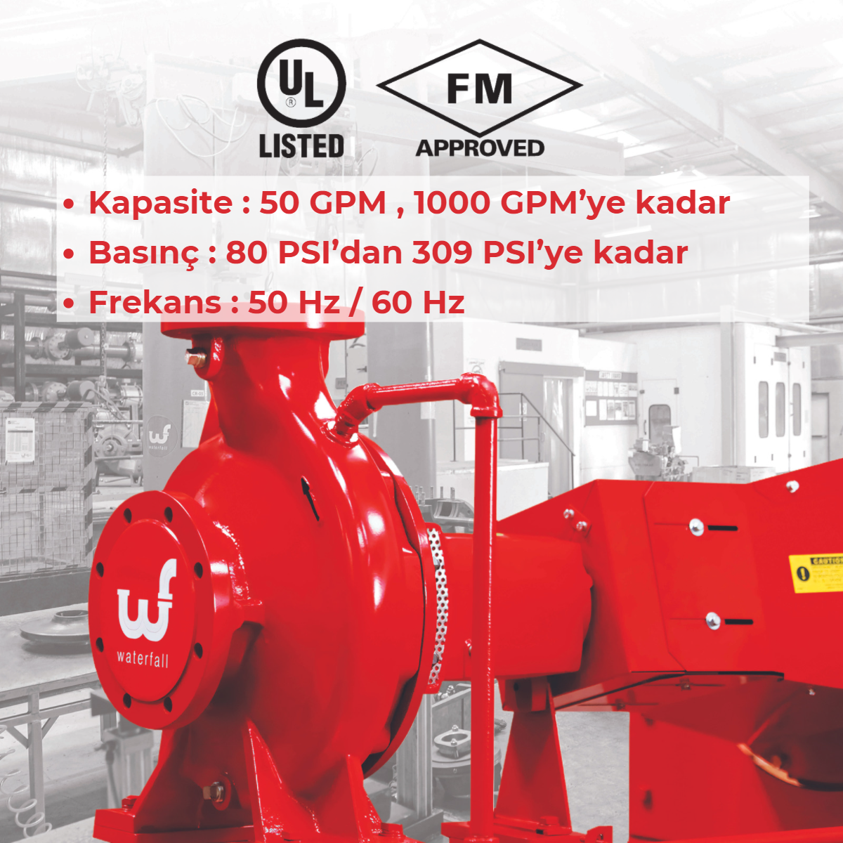 Uçtan Emişli Yangın Pompaları